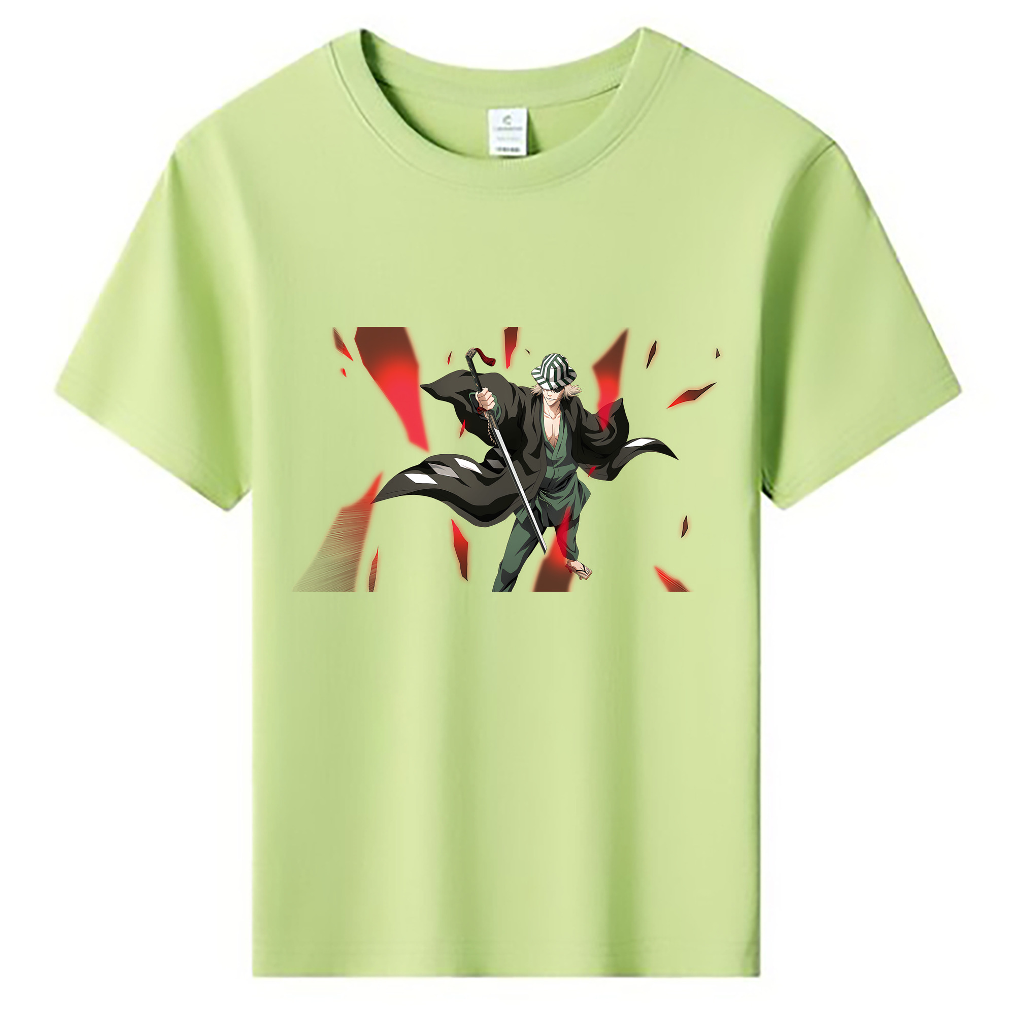 （画像用） "ブリーチ 浦原 喜助（うらはら きすけ） BLEACH Urahara Kisuke " 綿100％キッズTシャツ（フロントプリント）